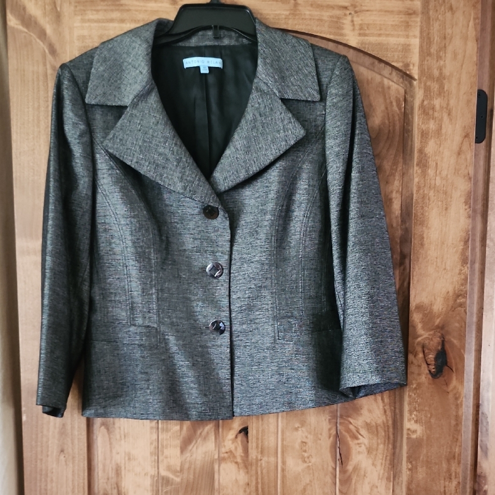 ANTONIO MELANI Gray Blazer Tailored Fit Professional